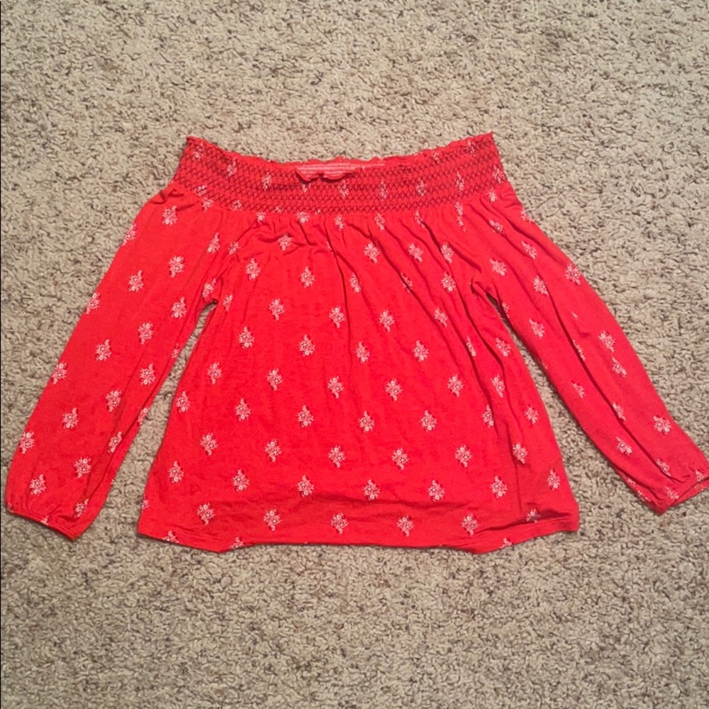 Old Navy Women's Patterned Off-the-shoulder Top
